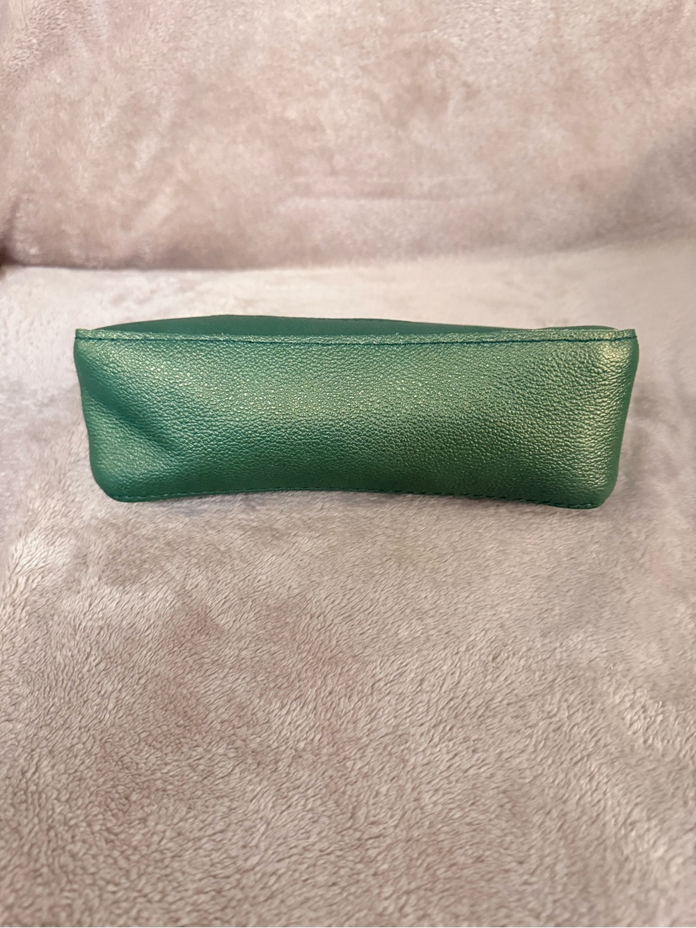 Portland Leather Goods Green metallic pebbled leather pouch - Picture 3 of 6